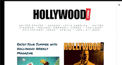 Desktop Screenshot of hollywoodweeklymagazine.com